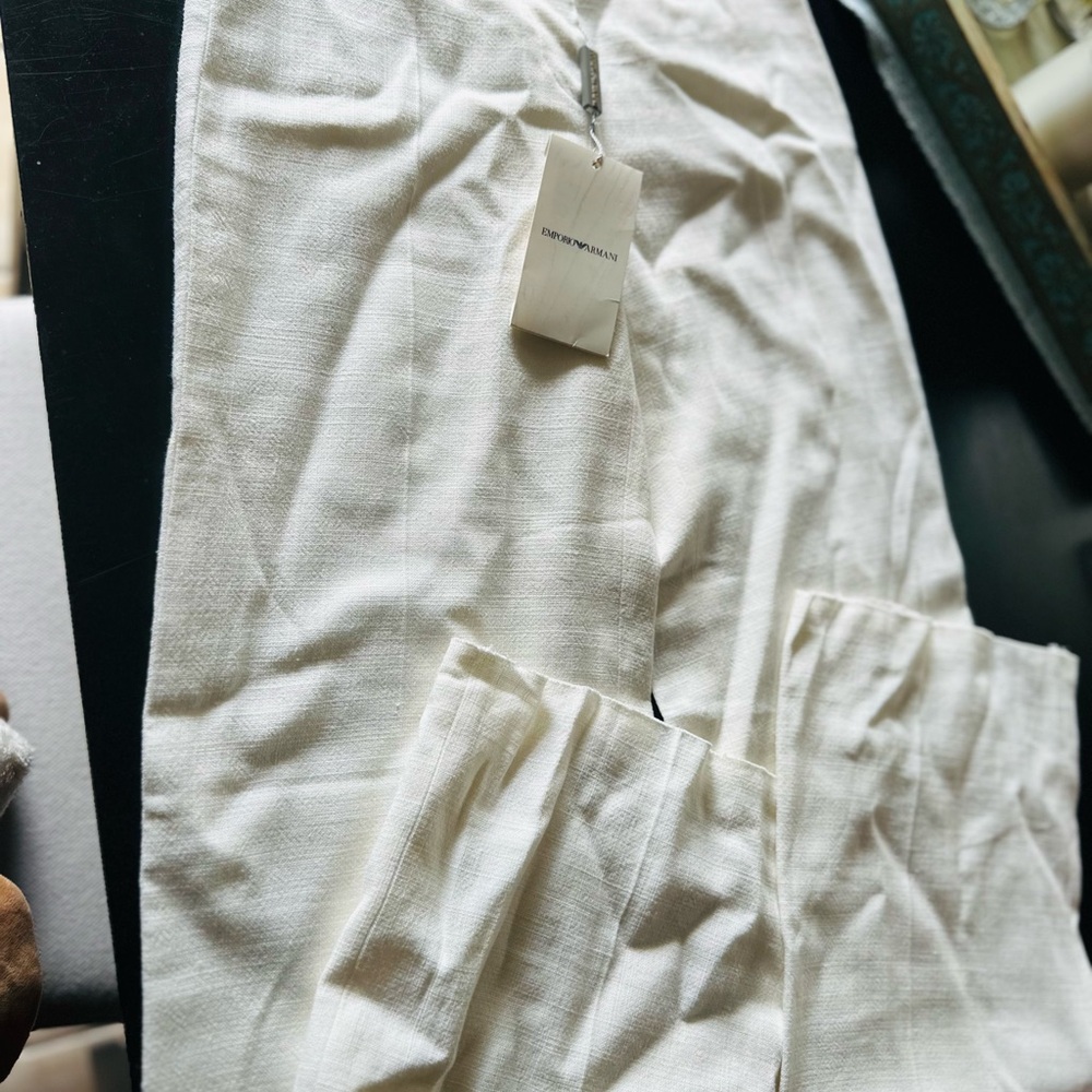 VINTAGE EMPORIO ARMANI Linen Slacks / Dress Pants. NWT certified Authentic 🔥🔥